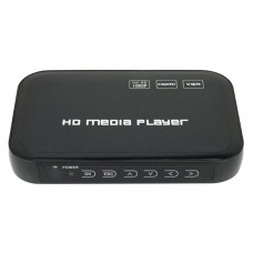 Digital Mini HD 1080P USB HDD Media Player HDMI VGA SD MMC Audio Video Remote Controller Player HD601