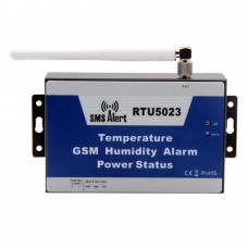 GSM Temperature Humidity Environment Alarm SMS Alert Remote Monitor DC Power Timer Report APP Control RTU5023