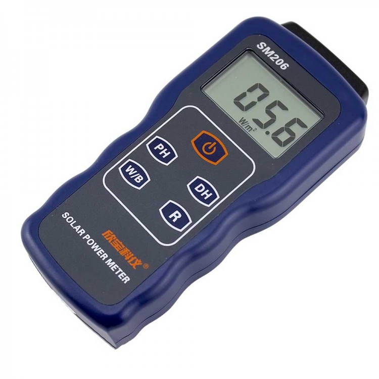 Solar Power Meter Handheld Light Intensity Measurement Radiation Tester ...