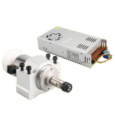 300W Air Cooling DC Spindle Motor + Motor Mount 52mm + Power Supply for CNC Router Engraving Machine DIY