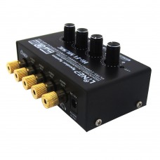 1 In 4 Out Audio Sound Signal Amplifier HiFi 4 Channel Loudspeaker Stereo Headphone AMP Linep A908