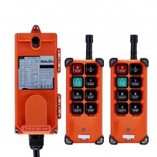 2 Transmitter & 1 Receiver Hoist Crane Radio Industrial Wireless Remote Controller AC220V F21-E1B