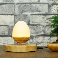 Magnetic Levitation Speaker Wireless Bluetooth Floating Audio Player Wood Base with Night Light for Gift