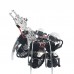 Assembled 20DOF Aluminium Hexapod Robotic Spider Six Legs Robot with Claw & LD-1501 Servos & Controller Silver