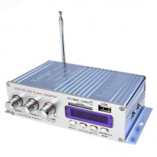 HY400 HiFi Digital Car Stereo Power Amplifier Audio Music Player Support USB MP3 DVD CD FM SD Blue