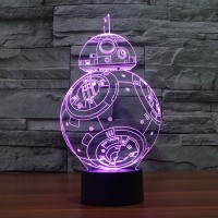 3D LED Night Light Star Wars Lamp Novelty Robot USB Touch Switch Table Lamp Creative Home Decor