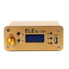 Wireless FM Transmitter Stereo LCD Broadcast Radio Station 1W to 7W U Disk Audio MP3 Player Golden