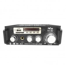 HIFI Stereo Power Amplifier Bluetooth Audio Player 30W+30W Dual Channel Support USB SD Card FM