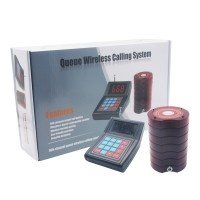 Restaurant Wireless Paging Queuing System 1 Transmitter 10 Coaster Pagers Guest Waiter Calling