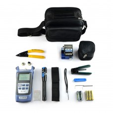 Fiber Optic FTTH Tool Kit with Power Meter FC-6S Fiber Cleaver Visual Fault Locator Wire Stripper