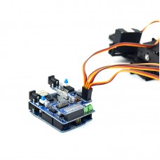 Arduino Compatible 4 Freedom Degree Manipulator Robot Linkage Control UNOR3 Servo Drive Plate + Mainboard