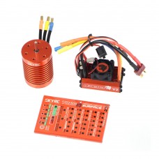 Skyrc Leopard 60A 12T ESC 3300KV Brushless Motor 1/10 Car Combo Connection Wire with Program Card