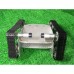 T700 Tank Load Bearing Wheel Chassis Car 37 Motor Aluminium Alloy Robot Double Bottom Plate Black