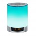  LED Bluetooth Stereo Speaker Wireless Night Light Subwoofer Alarm Clock Mini HiFi 