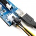 PCI-E Express USB3.0 1x to16x Extender Riser Card Adapter SATA Power Extension Cable