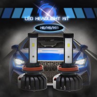 H8/H9/H11 CSP Chips LED Headlights Bulbs Car Fog Lamp 6000K IP65 Waterproof 80W 8000LM 