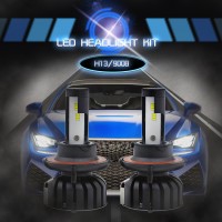 H13 9008 CSP Chips LED Headlights Bulbs Car Fog Lamps 6000K 8000LM