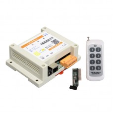 4-channel Network Relay Switch Temperature Humidity Control with 8-channel 300m Remote Controller
