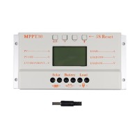 Solar Panel Regulator LCD 30A 12V/24V MPPT Charge Controller Regulator