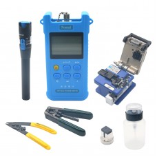 Fiber Optic FTTH Tool Kit FC-6S Fiber Cleaver Power Meter Visual Finder Locator