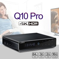 Q10 Pro 4K HDR Media Player HDR 2G/16G TV BOX WIFI 1000M 3.5" SATA HDD Bluetooth Set Top Box
