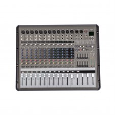 PMR1260 12 Channel 7 Band Bluetooth Professional Powered Stage Mixer Power Mixing Amplifier Amp