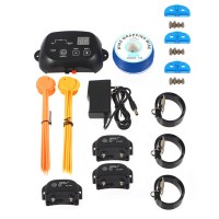 KD660 Waterproof Rechargeable Pet Electronic Fence Fencing System 3 Dog Shock Collars