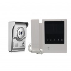 4.3 Inch Video Door Phone Intercom System Touch Screen Video Phone with Dual Way Intercom  