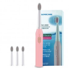 Wireless Electric Toothbrush Ultra High Powered  USB Rechargeable Wireless 3 Modes with 3 Toothbrush Heads