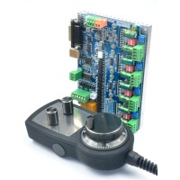 CNC MACH3 4 Axis Motion Controller USB8727T4 + MPG02 Standard Pulse Generator Handwheel 