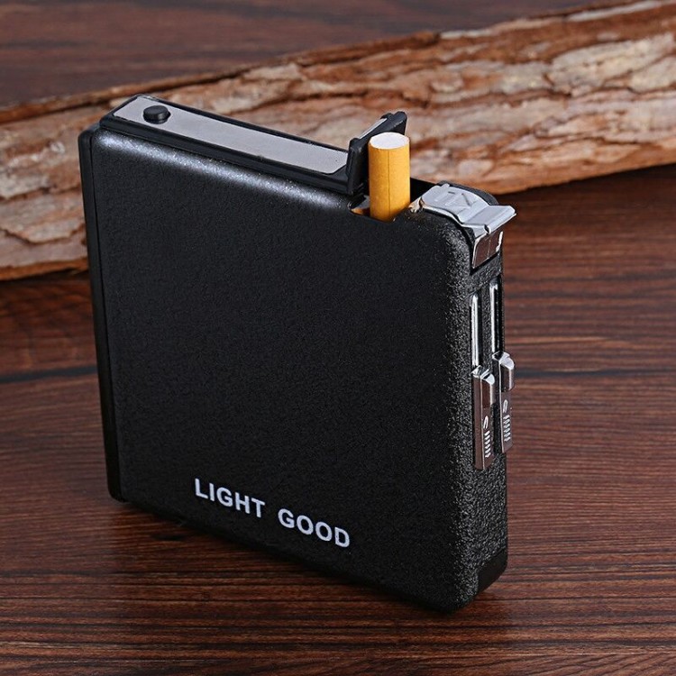 Multi-function Cigarette Case Lighter Automatic Ejection Butane