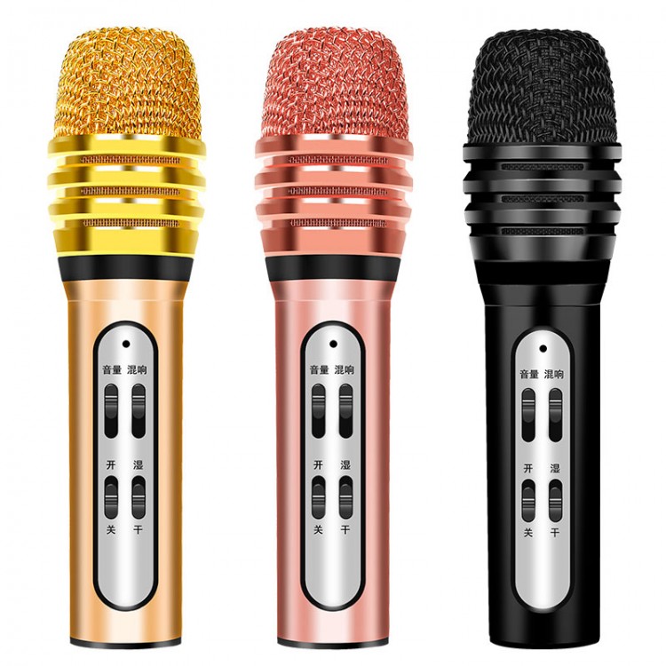 Wired W11 Microphone KTV Singing Karaoke Microphone with Earphone for ...