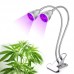 15W 3x5W Clip LED Plant Grow Light Bulb for Flower Vegetable Seeds Growing 