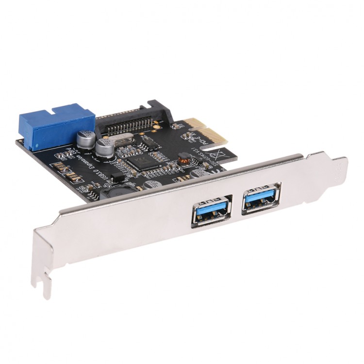 U3v14s 2 Port Usb 3.0 Card Pci-e To Internal Ports Adapter Pci-e 5 