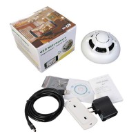 Wireless UFO P2P IP Camera Wifi Spy Smoke Detector Motion Detect DVR Camcorder