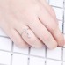 Water Drop Women Charms Chain Fashion Finger Ring Adjustable Waterdrop Rings Jewelry