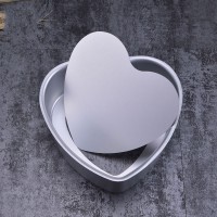 8" Heart Shape Cake Pan Aluminum Alloy Separable Bottom Mold DIY Baking Tools