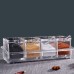 Seasoning Box Separable Spice Rack Seasoning Jars Acrylic Crystal Spice Transparent