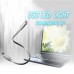 USB LED Light Adapter Cable Flexible Metal Hose Lamp 5V for Notebook Laptop PC Computer