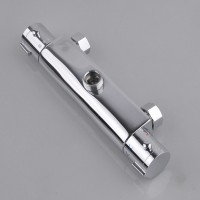 Concealed Bathroom Brass Auto Thermostatic Temperature Control Shower Valve Faucet Mixer Tap Chrome