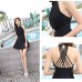 Women Bathing Suit One Piece Cute Backless Bikini Beach Dress Swimsuit