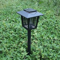 Mosquito Insect Zapper Accent Kill Bugs Killer with Solar LED Garden Light Lamp