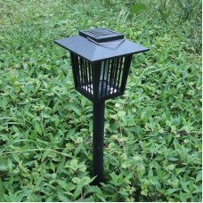 Mosquito Insect Zapper Accent Kill Bugs Killer with Solar LED Garden Light Lamp