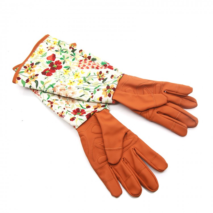 Long Sleeve Gardening Gloves Hands Protector for Pruning Yard Trimming