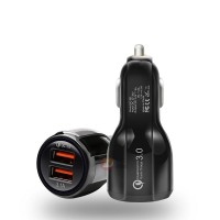 Dual USB QC3.0 Fast Car Charger Quick Charge 3.0 for iphone Samsung HTC 没有库存，下架