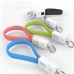 20cm Charger Cable Keychain Key Ring Micro USB/8Pin Data Cord for Android iPhone