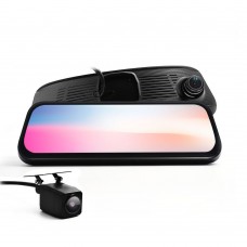  HD 8.5 Full Touch IPS Screen Car Mirror DVR Monitor with Dual DVR Camera Fornt Rear Double Recorder with Gesture Operation