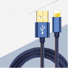 Micro USB Cable Fast Charger Cable Denim Braided Data Cable For Android IOS Type C