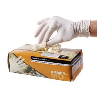 Disposable Latex Exam Gloves Medical Powder Rubber Latex Experiment Laboratory Room Working Gloves