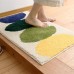 Cartoon Flocking Mat Lemon Printed Home Hallway Living Room Rug Carpet Thick Non Slip Absorbent Bathroom Floor Mats